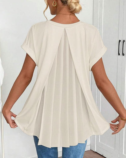 Calden - Patchwork V-Neck T-Shirt